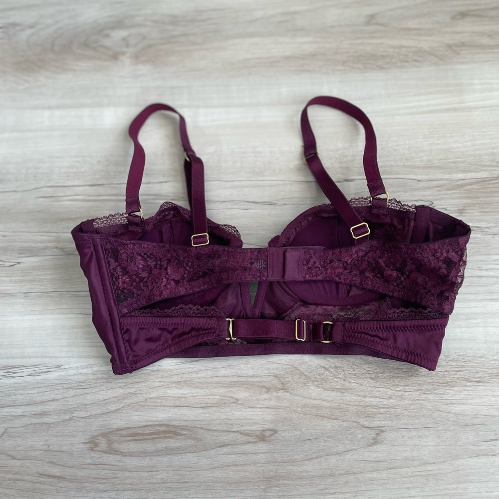 Purple Long Line Bra - Picture 5 of 7